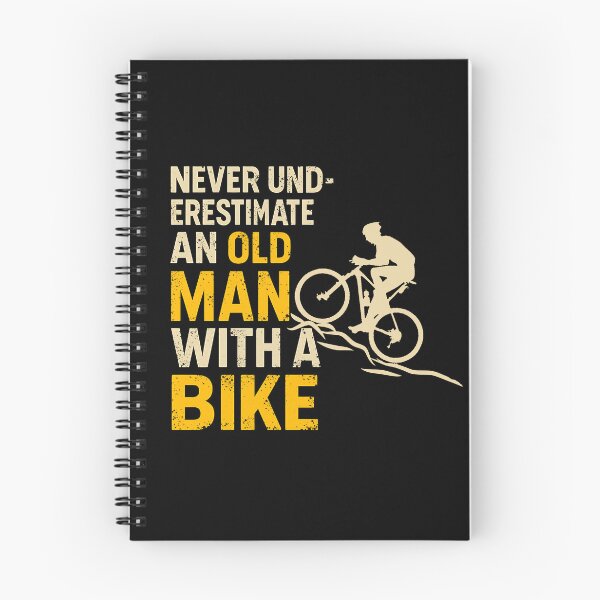 Item preview, Never Underestimate An Old Man With A Bike - Funny Cycling Quote designed and sold by Alexaltay.