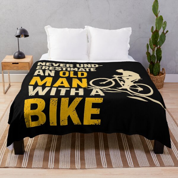 Item preview, Never Underestimate An Old Man With A Bike - Funny Cycling Quote designed and sold by Alexaltay.