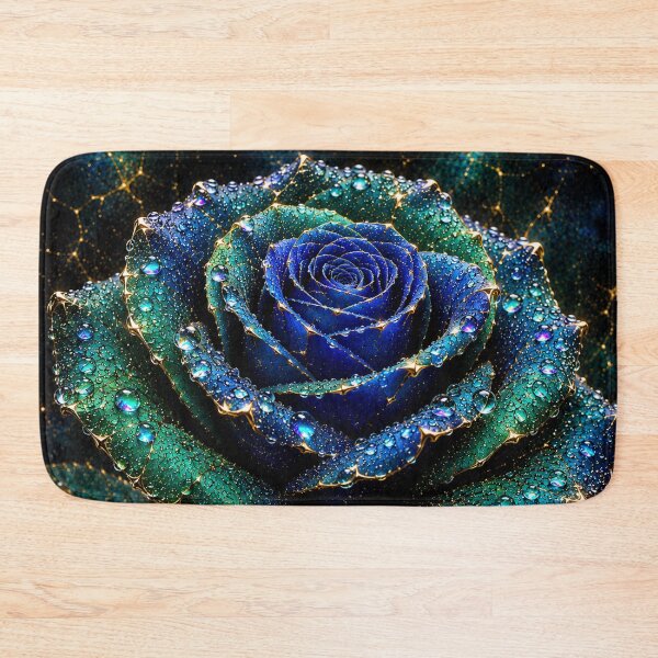 Item preview, Kintsugi - Rose of Emerald, Sapphire and Dewdrops designed and sold by LegademaArt.