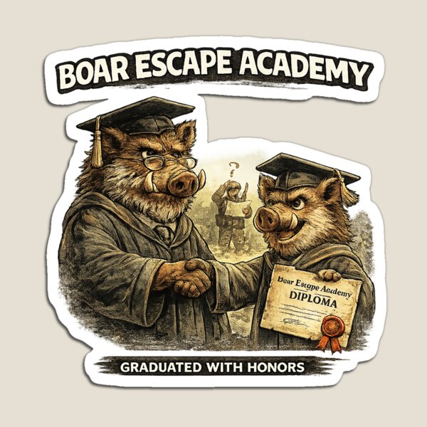 Item preview, Boar Escape Academy designed and sold by C6S5M.
