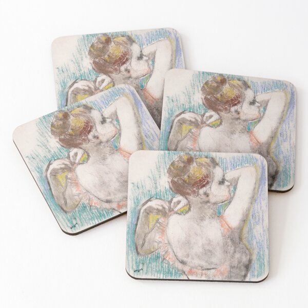 Item preview, Woman Combing Her Hair in Pastel designed and sold by artofuniverse.