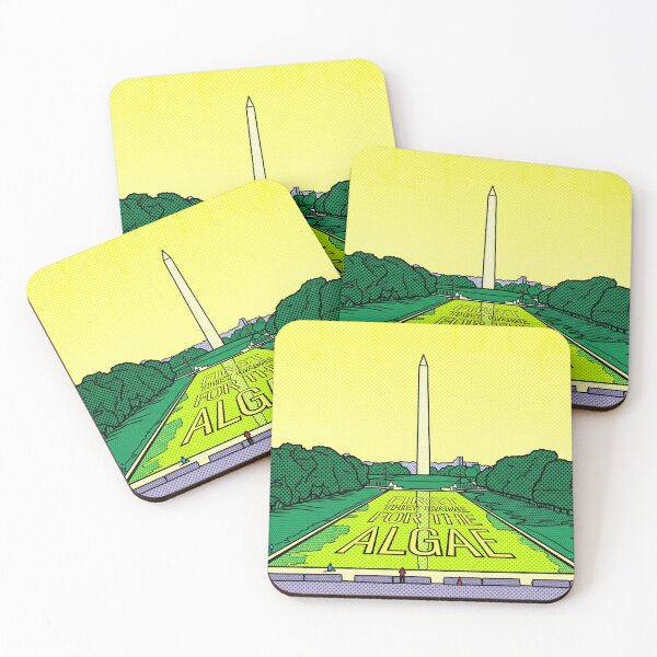 Item preview, Washington Monument Algae Satire Retro Pop Art Graphic designed and sold by Terry Bain.