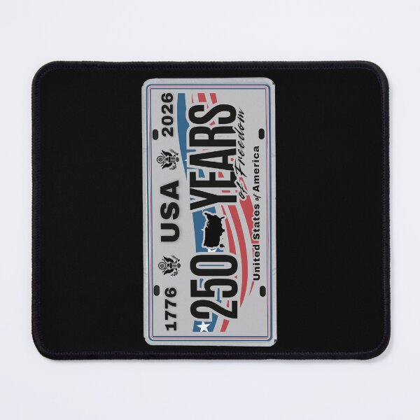 Item preview, USA 250 Years of Freedom License Plate Sideways— 1776 to 2026 Patriotic America Anniversary Design designed and sold by GFamilyC.