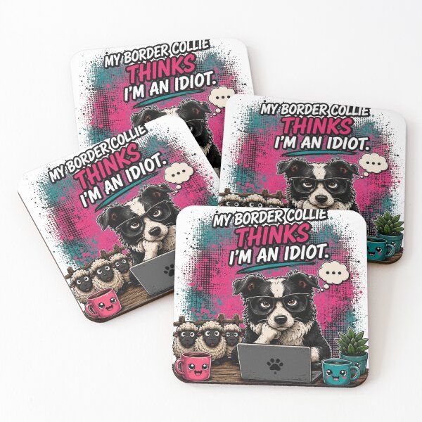 Item preview, My Border Collie Thinks I'm An Idiot Funny Border Collie Owner Shirt designed and sold by PINK FREE.