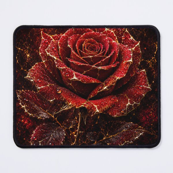 Item preview, Kintsugi - Rose of Ruby and Gold designed and sold by LegademaArt.