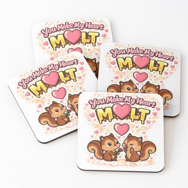 Item preview, You Make My Heart Melt Cute Squirrel Couple Design | Romantic Valentine Squirrels | Kawaii Love Gift designed and sold by sumodesign.