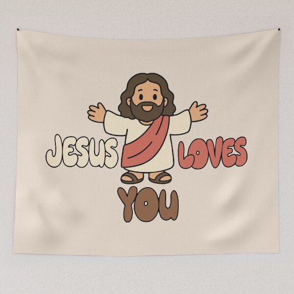 Item preview, Jesus Loves You Sticker designed and sold by bolimj.