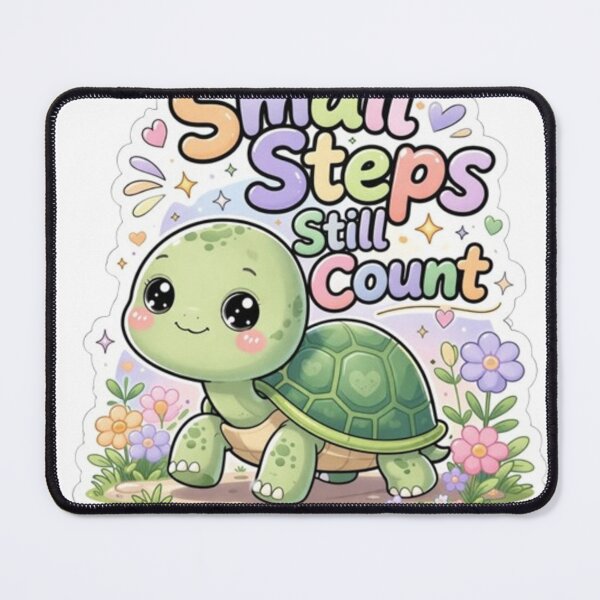 Item preview, Quote Small Step still Count Design designed and sold by ARVI'S ART STUDIO.