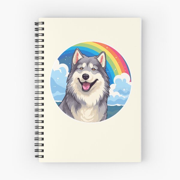 Item preview, Funny Alaskan Malamute Colorful Rainbow Cute Mom Dad Kids designed and sold by rafaeltto.