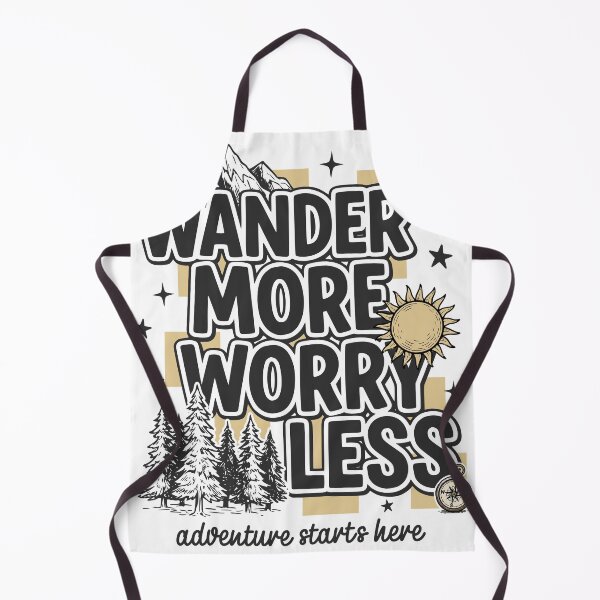 Item preview, Wander More Worry Less Mountain Adventure Design designed and sold by TeeVerse27.