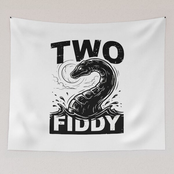 Item preview, Two Fiddy Funny Cryptid Monster Meme Retro Humor Design designed and sold by get55shirt.