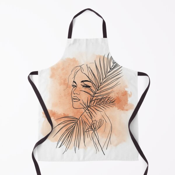Item preview, Minimalist Line Art Woman Face with Monstera Leaves designed and sold by TrCraftySticks.