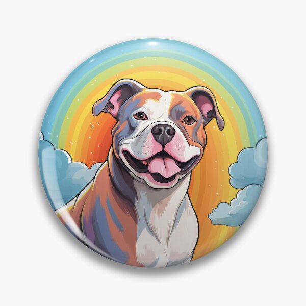 Item preview, Funny American Bulldog Colorful Rainbow Cute Mom Dad Kids designed and sold by rafaeltto.