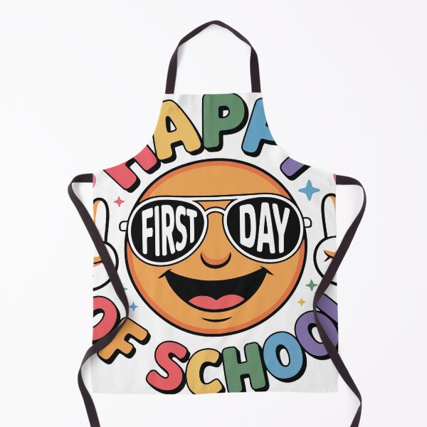 Item preview, Title: Happy First Day of School Retro Smiley designed and sold by Color World.