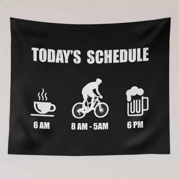 Item preview, Today's Schedule - Mountain Bike - Cycling - Go Biking designed and sold by Alexaltay.