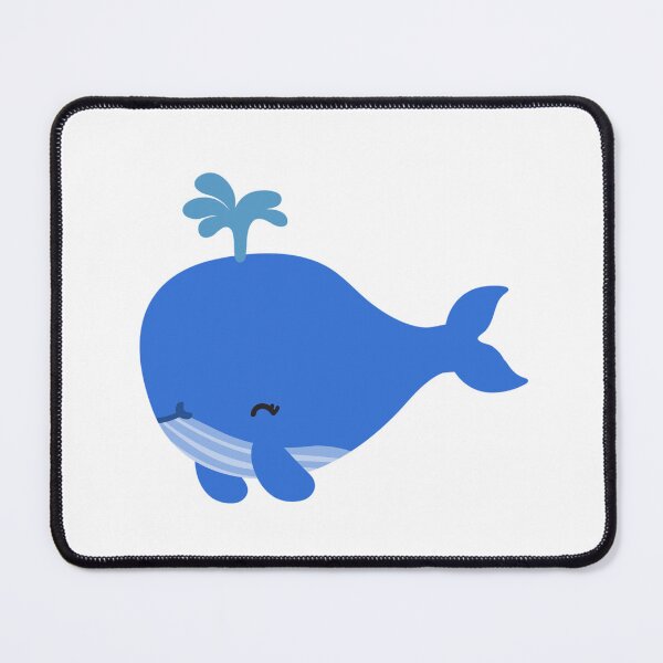 Item preview, Cute Blue Whale Cartoon Illustration designed and sold by DailyDoodlesBySumbul.