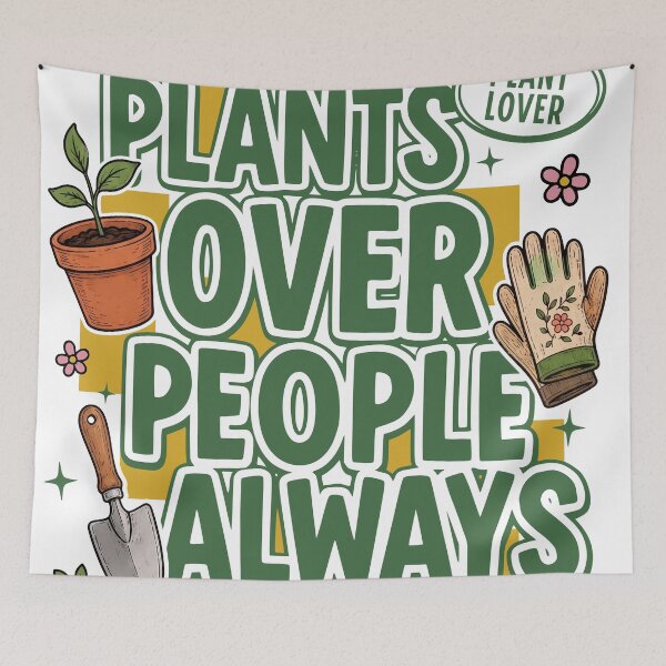 Item preview, Plants Over People Always Gardening Nature Design designed and sold by TeeVerse27.
