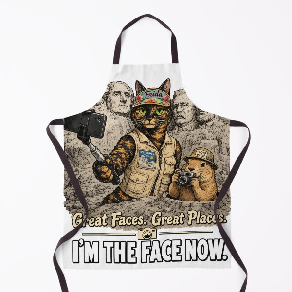 Item preview, South Dakota — Tortoiseshell Cat Prairie Dog Mount Rushmore Gift designed and sold by Martin's_Design.