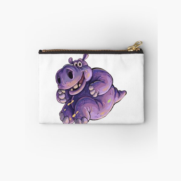 Item preview, Happy Hippo – Cartoon Character designed and sold by NeonSpiritArt.