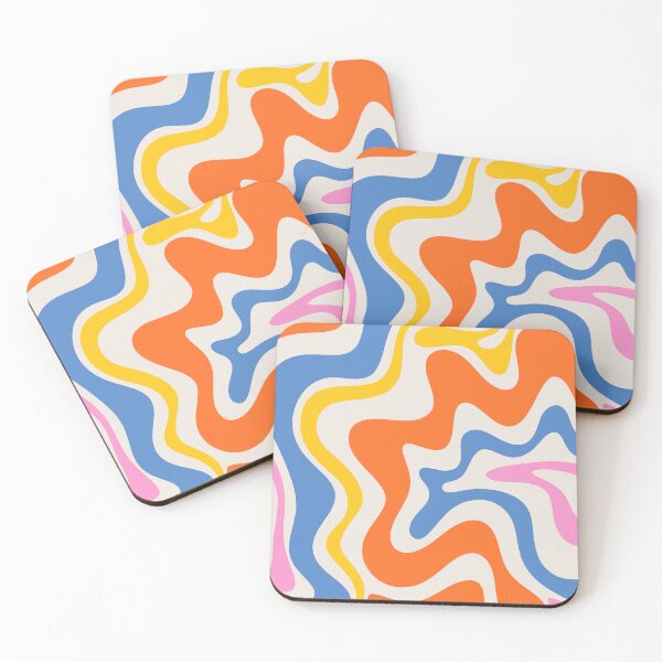 Item preview, Retro Abstract Liquid Swirl Trippy Colorful Pattern designed and sold by kierkegaard.