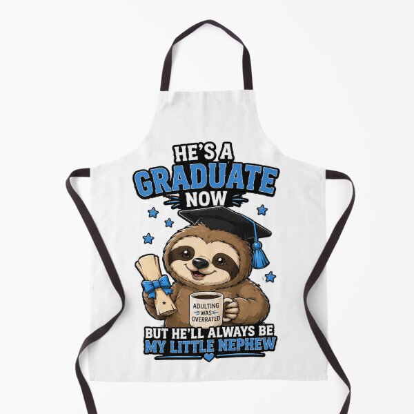 Item preview, He's A Graduate Now But He'll Always Be My Little Nephew Sloth Graduation Shirt designed and sold by PINK FREE.