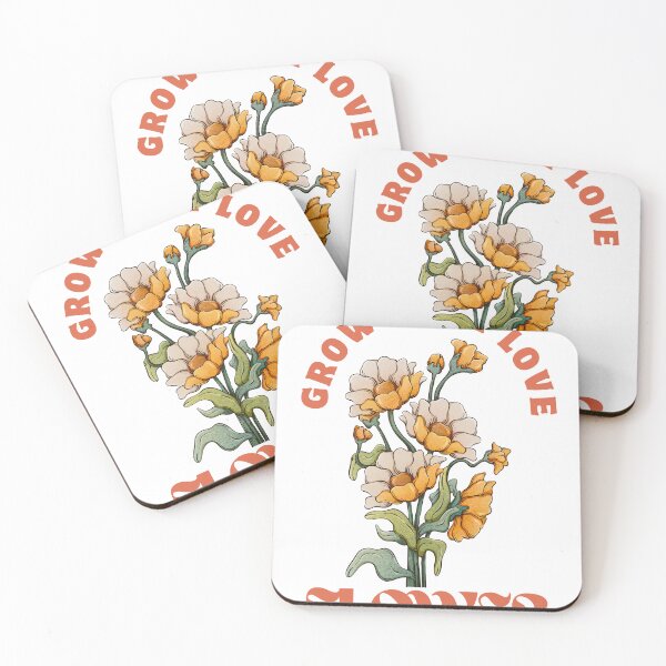Item preview, Grow With Love Retro Flower Vintage 70s Floral designed and sold by Tamawy.