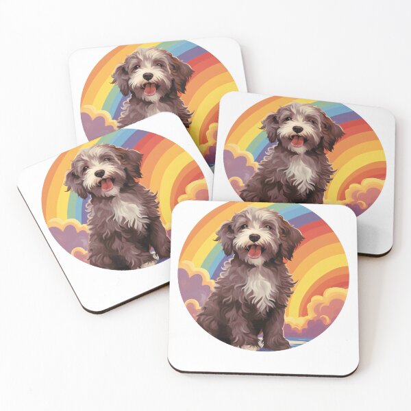 Item preview, Funny Aussiedoodle Colorful Rainbow Cute Mom Dad Kids designed and sold by rafaeltto.