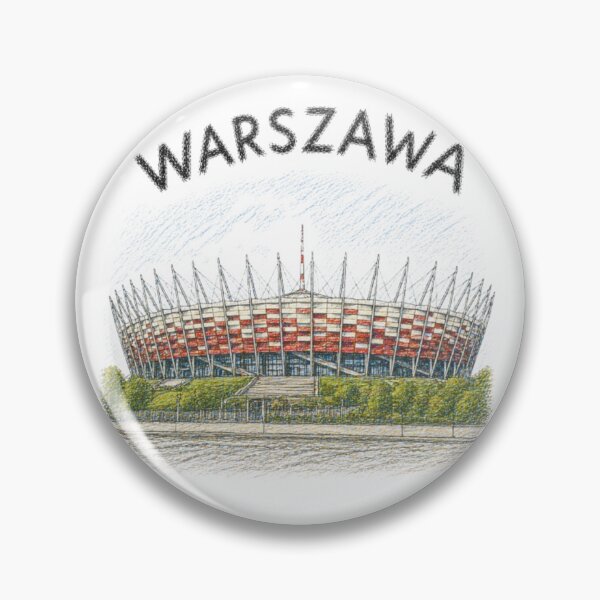 Item preview, National Stadium in Warsaw – Artistic Illustration designed and sold by JOANNASKAH.