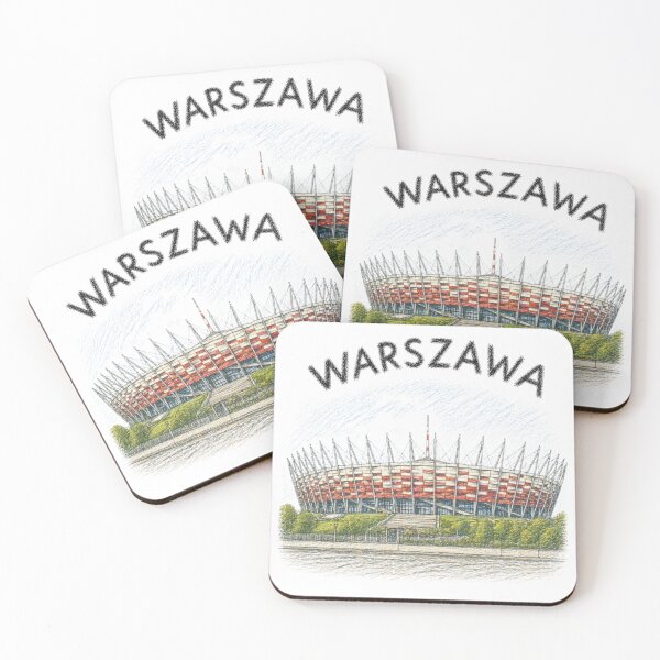 Item preview, National Stadium in Warsaw – Artistic Illustration designed and sold by JOANNASKAH.