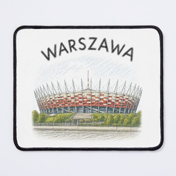 Item preview, National Stadium in Warsaw – Artistic Illustration designed and sold by JOANNASKAH.