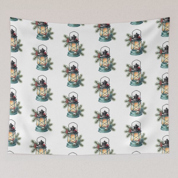 Item preview, Christmas Lantern Sticker | Cozy Winter Decor designed and sold by AillustriaAK.