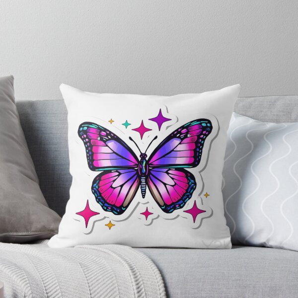 Item preview, Y2K Retro Holographic Butterfly with Cyber Stars designed and sold by TrCraftySticks.