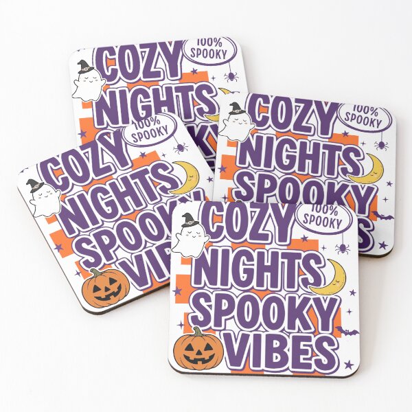 Item preview, Cozy Nights Spooky Vibes Halloween Aesthetic Design designed and sold by TeeVerse27.