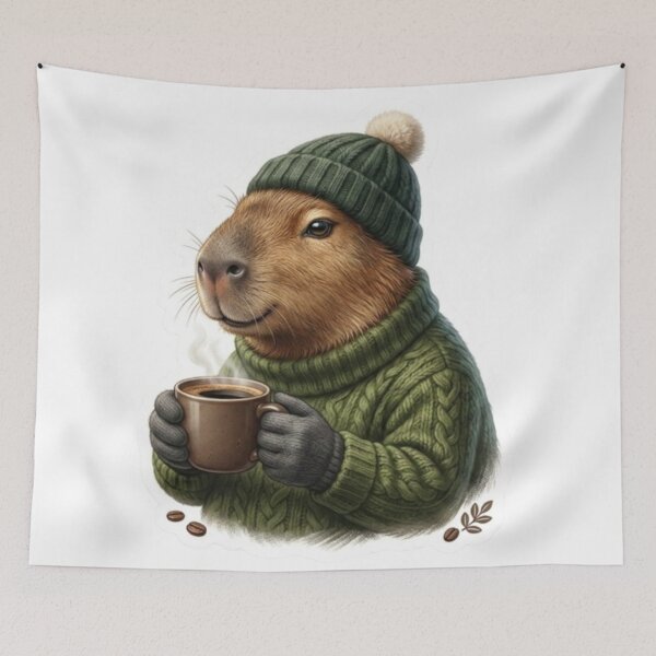 Item preview, cold capybara designed and sold by Snurly.