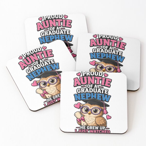 Item preview, Proud Auntie Of A Graduate Nephew Graduation Owl Shirt designed and sold by PINK FREE.
