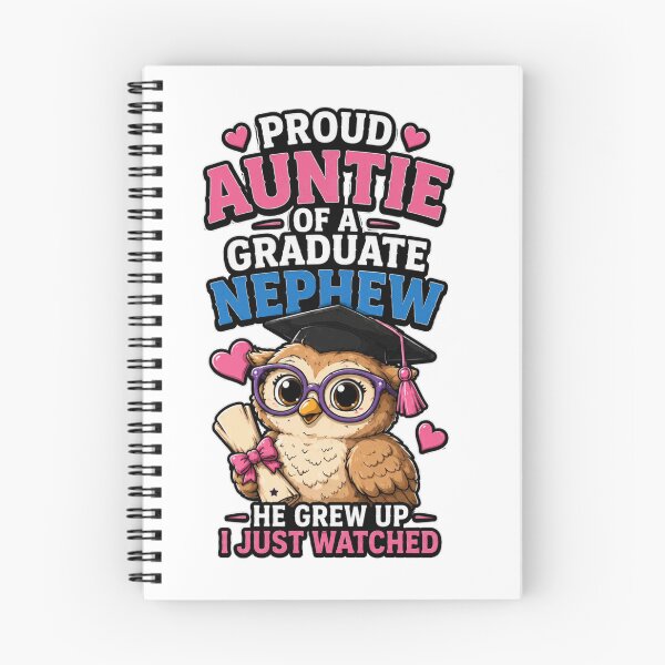 Item preview, Proud Auntie Of A Graduate Nephew Graduation Owl Shirt designed and sold by PINK FREE.