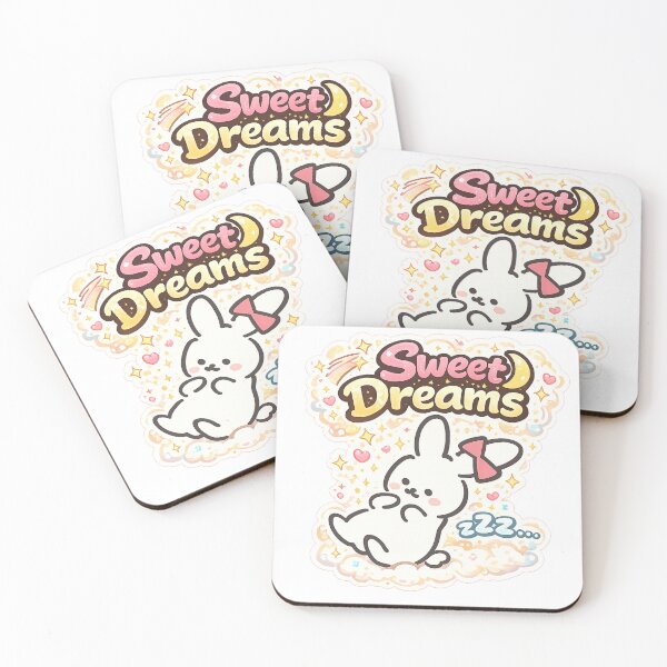 Item preview, Sweet Dreams Bunny Sticker | Cute Kawaii Sleeping Rabbit on Clouds | Cozy Good Night Aesthetic designed and sold by sumodesign.