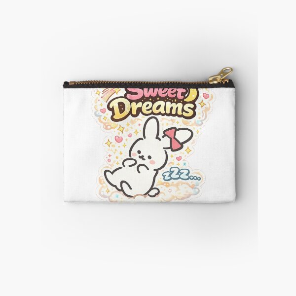 Item preview, Sweet Dreams Bunny Sticker | Cute Kawaii Sleeping Rabbit on Clouds | Cozy Good Night Aesthetic designed and sold by sumodesign.