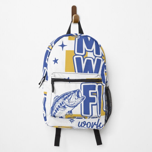 Item preview, Fish More Work Less Fishing Motivation Design designed and sold by TeeVerse27.