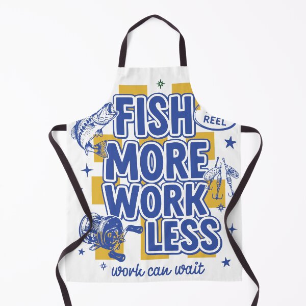 Item preview, Fish More Work Less Fishing Motivation Design designed and sold by TeeVerse27.