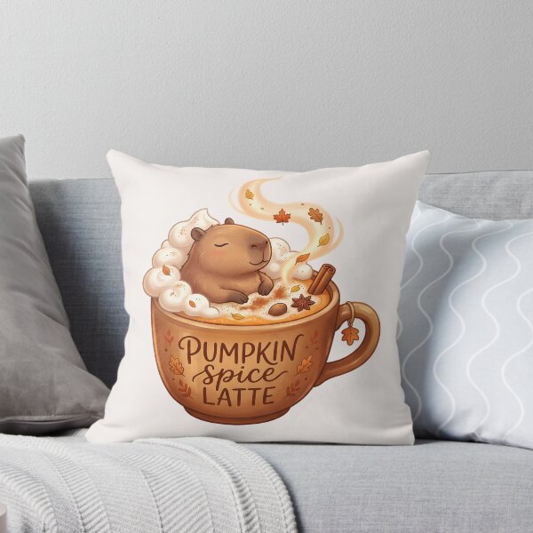 Item preview, Capybara Pumpkin Spice Latte Food Trend designed and sold by MythicCotton.
