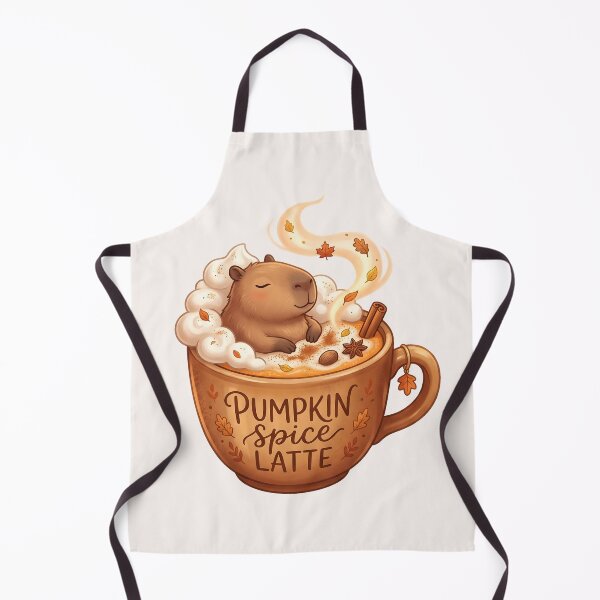 Item preview, Capybara Pumpkin Spice Latte Food Trend designed and sold by MythicCotton.
