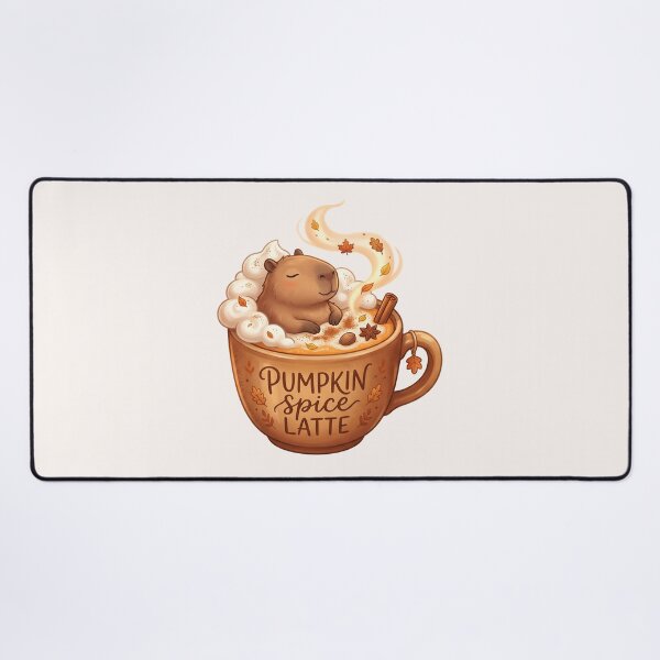 Item preview, Capybara Pumpkin Spice Latte Food Trend designed and sold by MythicCotton.