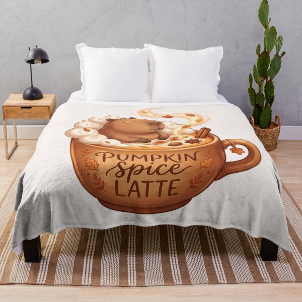 Item preview, Capybara Pumpkin Spice Latte Food Trend designed and sold by MythicCotton.