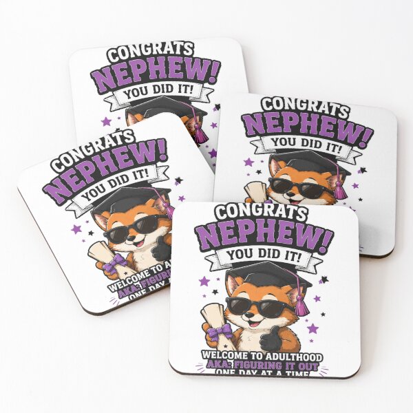 Item preview, Congrats Nephew You Did It Funny Graduation Fox Gift Shirt designed and sold by PINK FREE.