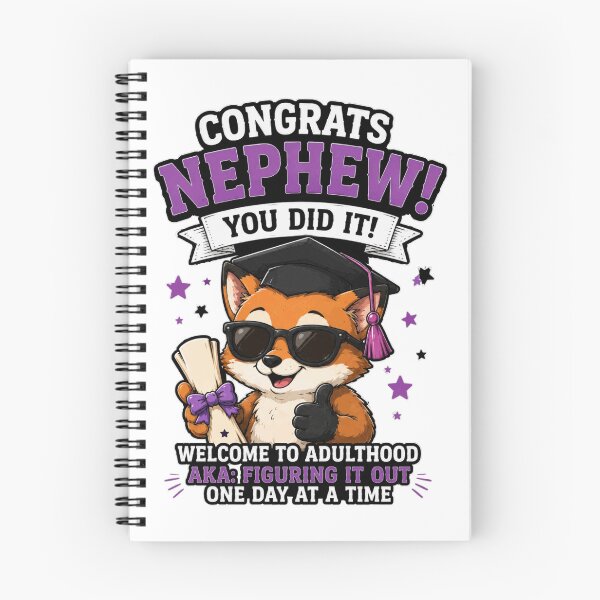 Item preview, Congrats Nephew You Did It Funny Graduation Fox Gift Shirt designed and sold by PINK FREE.