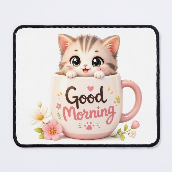Item preview, Good Morning Kitten Cup of Joy designed and sold by BlissBlvdShop.