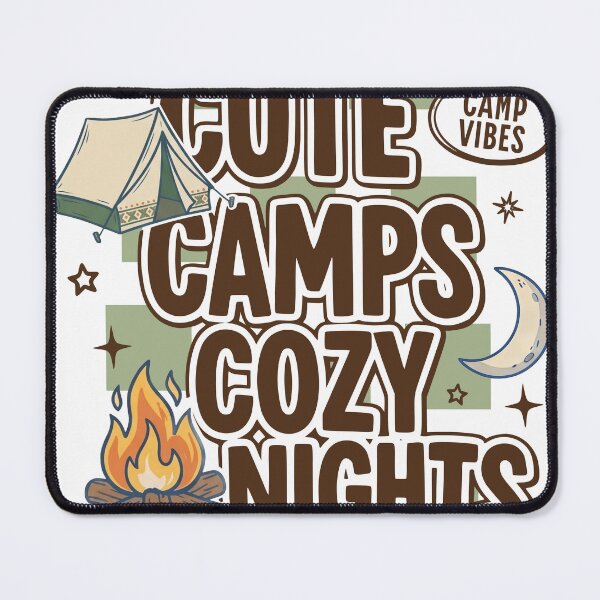 Item preview, Cute Camps Cozy Nights Camping Adventure Design designed and sold by TeeVerse27.