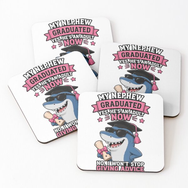 Item preview, My Nephew Graduated Yes He's An Adult Now Funny Graduation Shark Shirt designed and sold by PINK FREE.