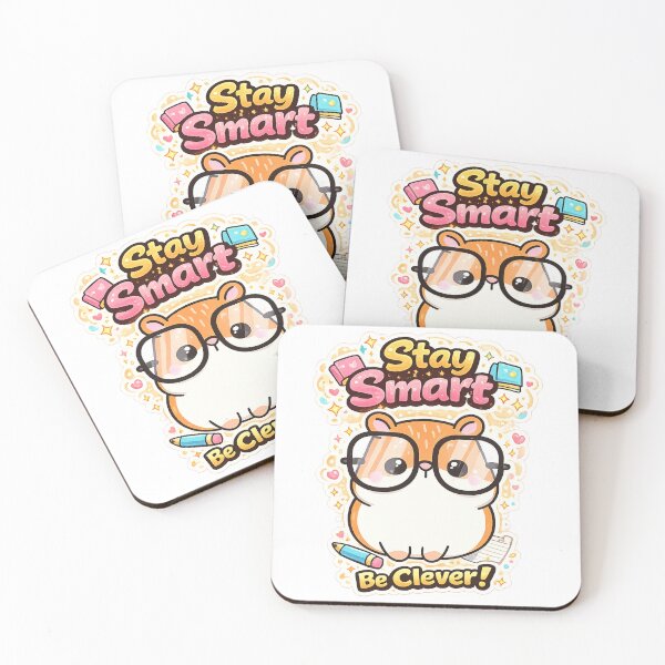 Item preview, Cute Smart Hamster Study Buddy Sticker | Kawaii Nerd Hamster with Glasses | Student Gift designed and sold by sumodesign.